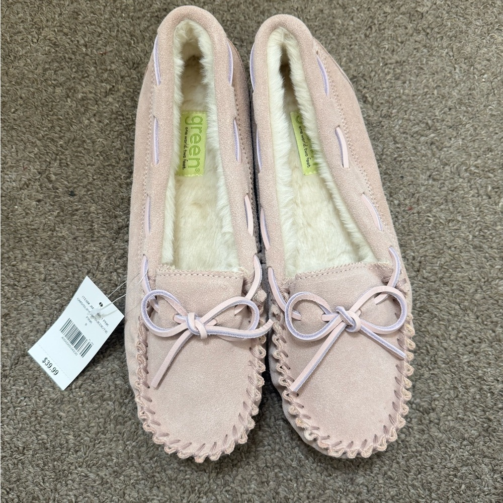 Women's Soft Pink Moccasins